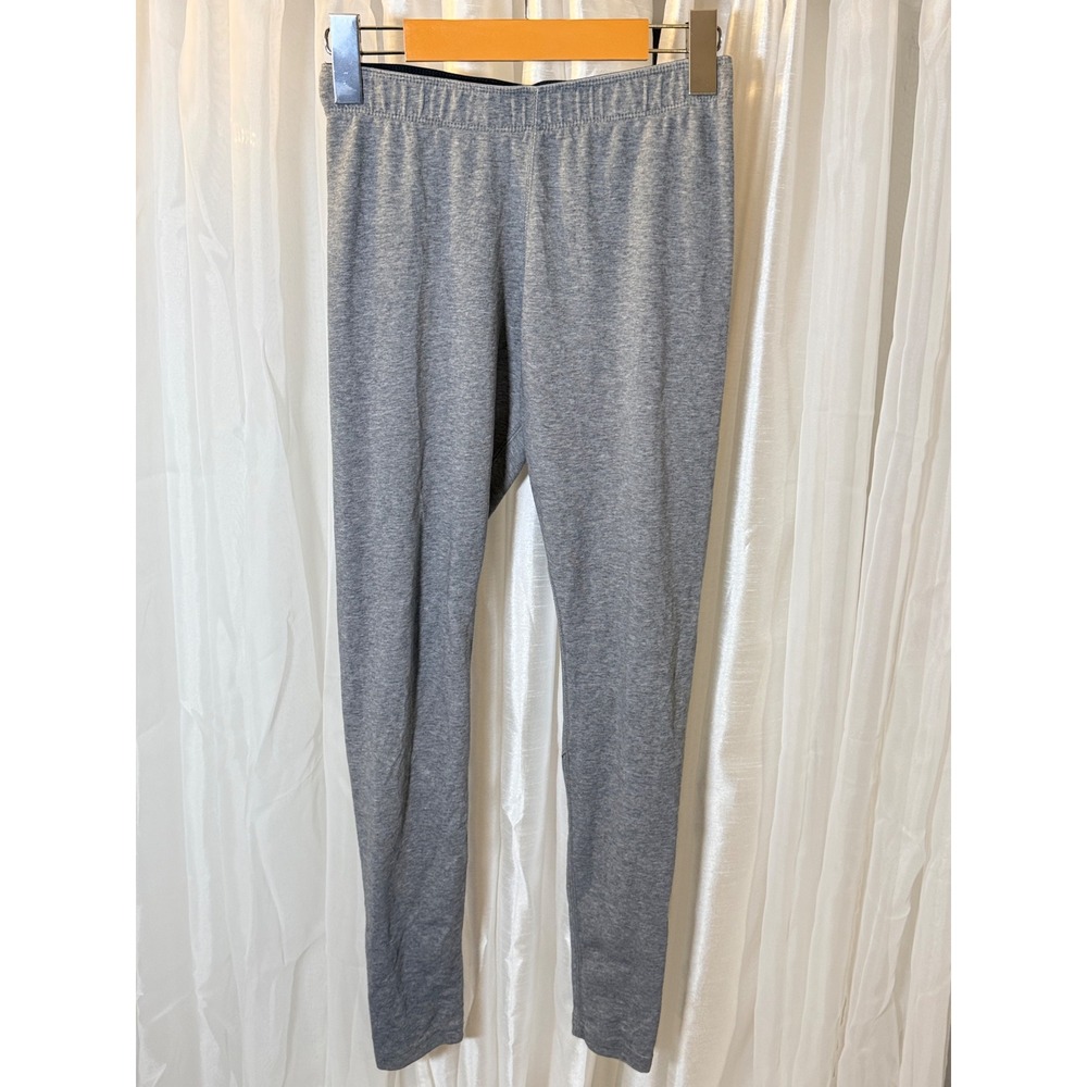 Nike Leggings Womens Small Gray Graphic Logo Sporty Athleisure Basics